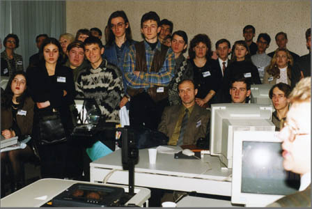 Участники Финала Всероссийского конкурса по деловой игре "Никсдорф Дельта" (1999 год)