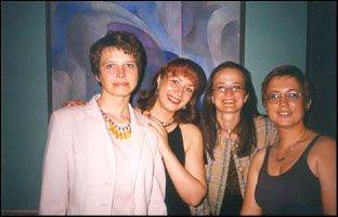 Участники Национального Совета по Экономическому Образованию (Юрмала) - Аста (Латвия), Ольга (Россия), Гинта (Литва), Божена (Польша)